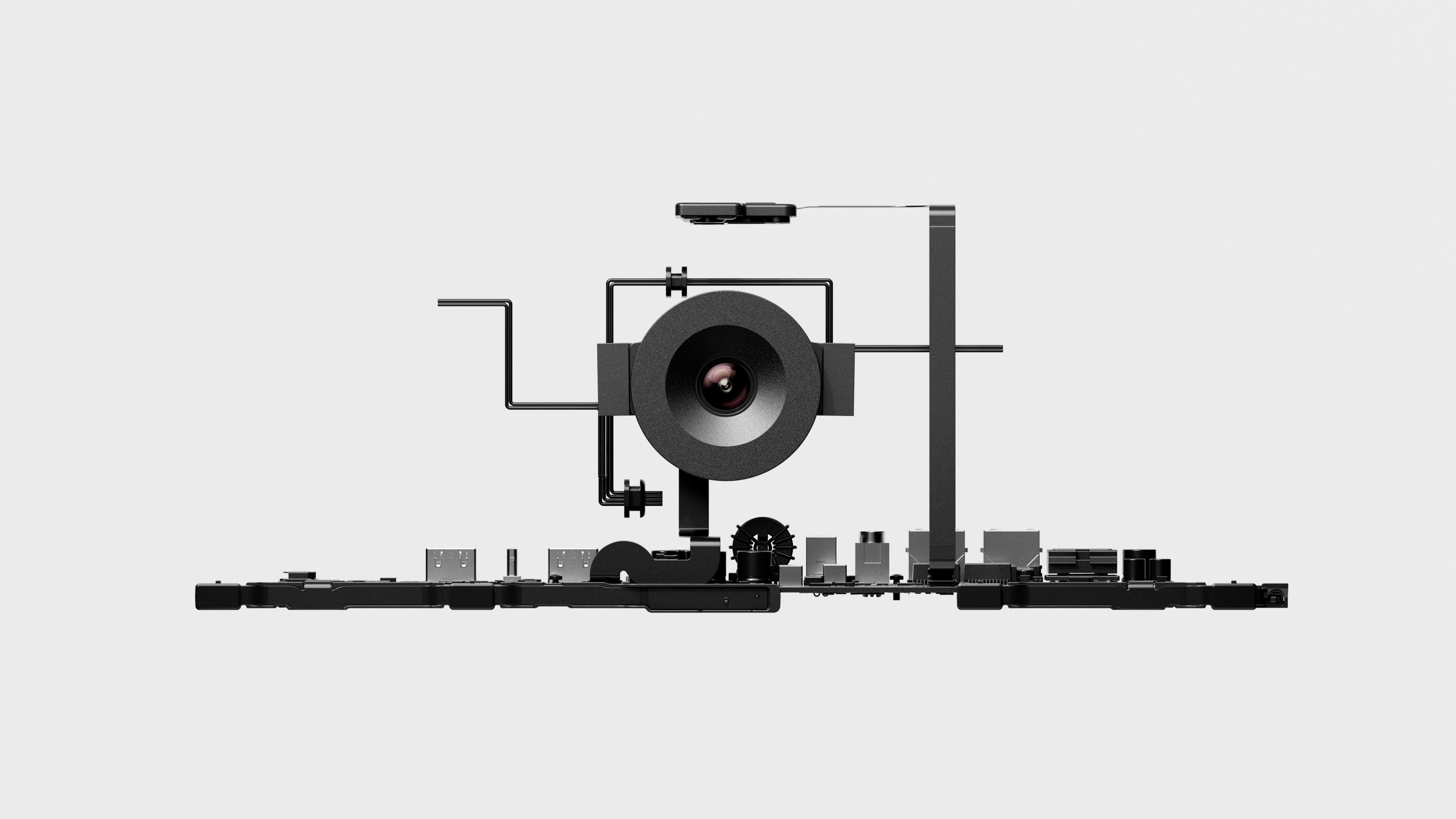 Frame 4 of an animation, showing how the camera is constructed